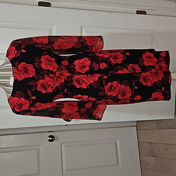 Connected Apperal Women Sheath Dress Red and black Size 8 - Picture 8 of 13